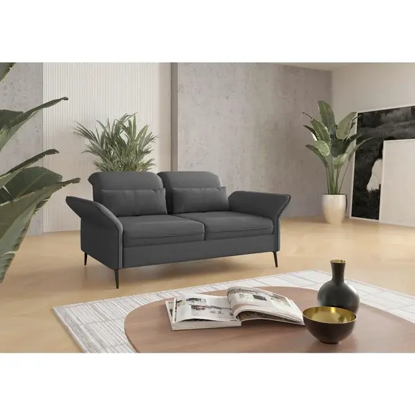 Sit & More 2,5SEDÁK, textil, tmavě šedá