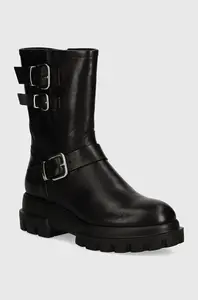 AGL Kožené kotníkové boty AGL Chunky Biker