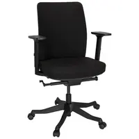 MID.YOU OTOČNÁ ŽIDLE, plochá tkanina, černá