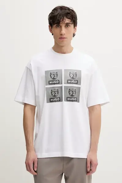 Bavlněné tričko HUGO Draxon