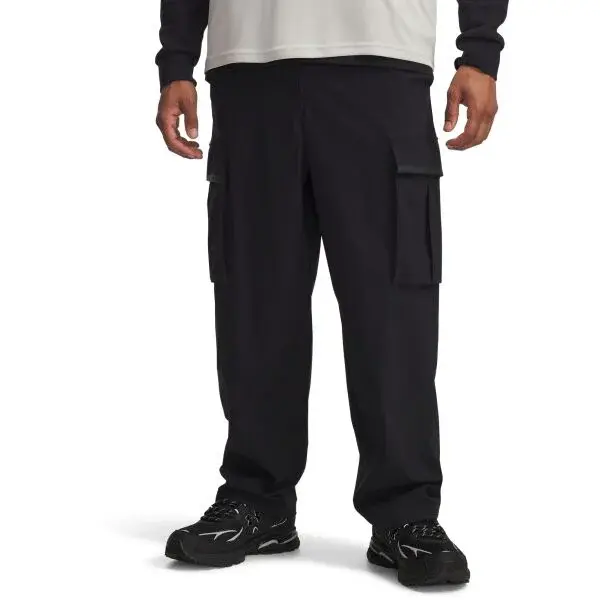 Under Armour UNSTOPPABLE TEXTURED WOVEN CARGO Pánské kalhoty, černá, velikost M