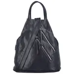 Módní dámský koženkový batoh Amália, tmavě modrý