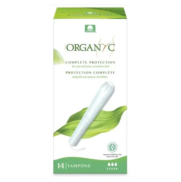 ORGANYC Tampony s aplikátorem Super 14 kusů