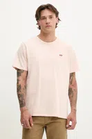 Bavlněné tričko Levi's pánské, červená barva