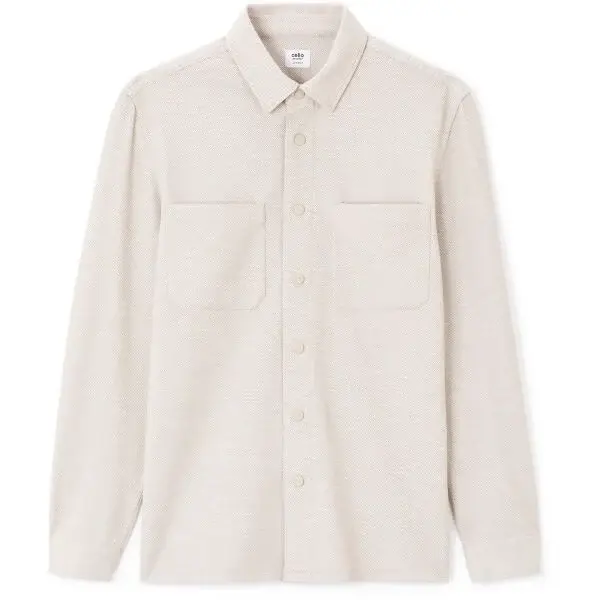 CELIO LAPOUKI Pánská strečová košile, béžová, velikost