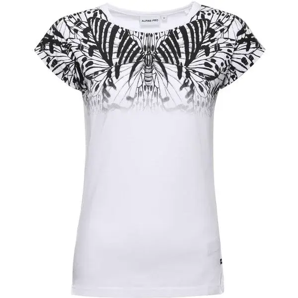 ALPINE PRO LIEQA Dámské triko, bílá, velikost