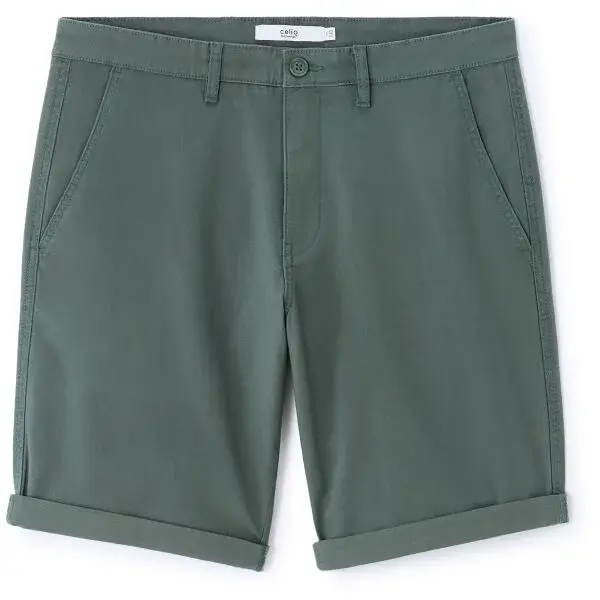 CELIO BOCHINOBM Pánské bermudy, tmavě zelená, velikost