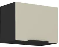 Horná výklopná kuchynská skrinka Arona, 50 cm, kašmírová/čierna%