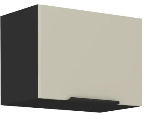 Horná výklopná kuchynská skrinka Arona, 50 cm, kašmírová/čierna%