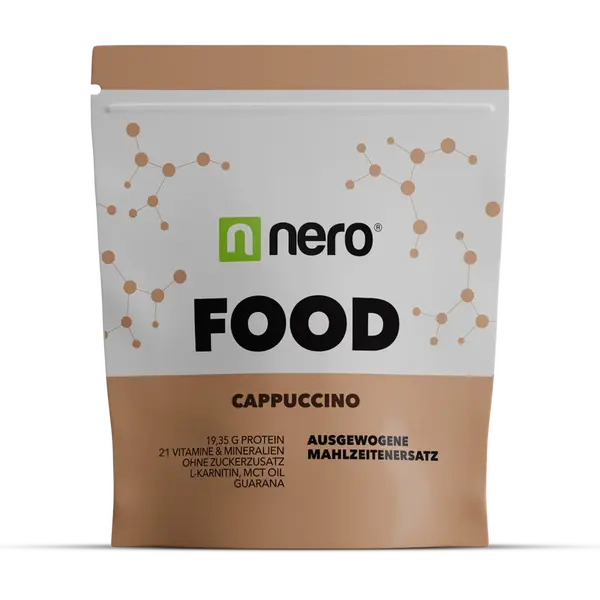 NERO Zdravé dietní jídlo Nero FOOD Cappuccino, 1kg, 33 porcí