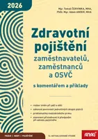 Zdravotní pojištění zaměstnavatelů, zaměstnanců a OSVČ s komentářem a příklady 2026 - Mgr. Tomáš Červinka
