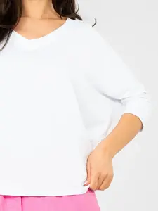 Bílá dámská halenka oversize