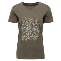 Dámské bavlněné triko alpine pro dorena khaki xxl