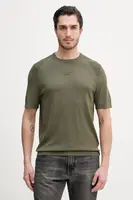 Hedvábné tričko BOSS Green BOSS X PORSCHE