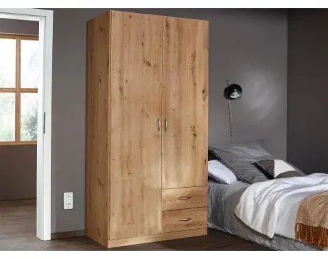 Šatníková skriňa Case, 91 cm, dub artisan%