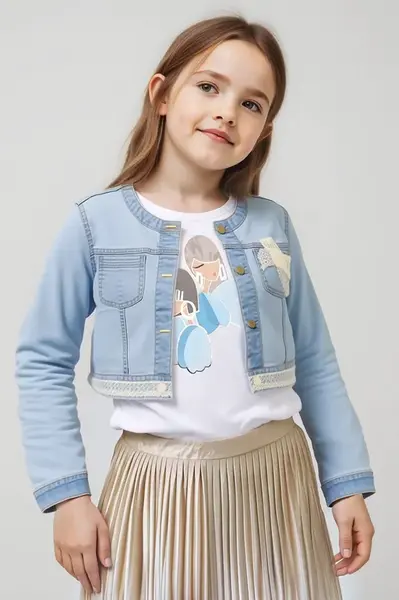 Dětská riflová bunda Mayoral modrá barva, 3406