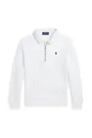 Dětská mikina Polo Ralph Lauren bílá barva, hladká, 323958157001