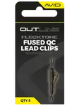 Avid carp montáž outline flecktone fused lead qc clips