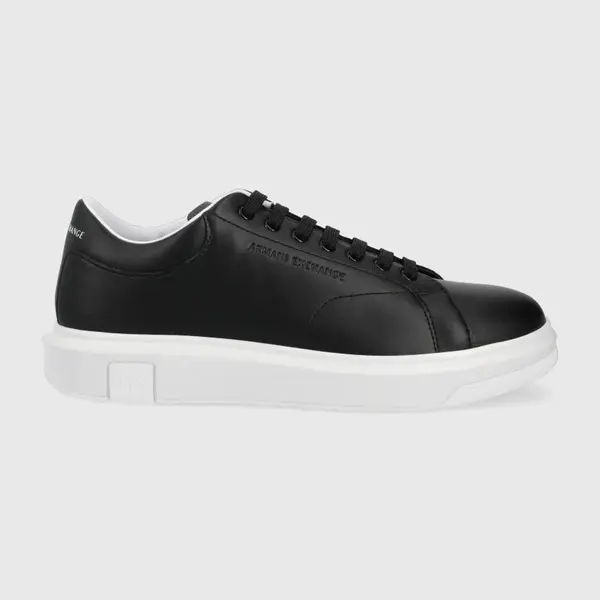 Kožené tenisky Armani Exchange černá barva, XUX123 XV534 00002