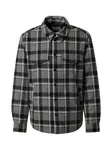 DAN FOX APPAREL Prechodná bunda 'Carlos'  sivá / čierna / biela
