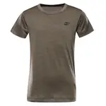 Dětské rychleschnoucí triko alpine pro basiko hnědá 128-134