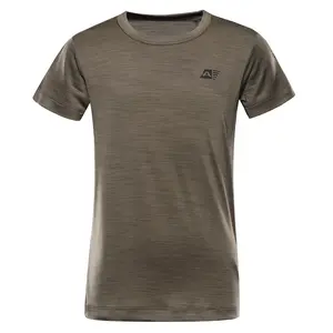 Dětské rychleschnoucí triko alpine pro basiko hnědá 128-134