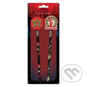 Sada tužiek s gumou Stranger Things, 2 ks