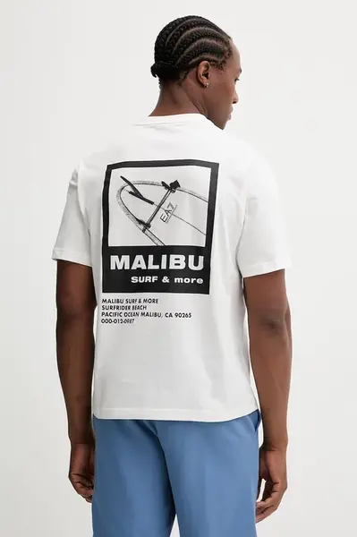 Bavlněné tričko EA7 Emporio Armani