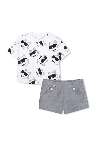 Dětská bavlněná souprava Karl Lagerfeld