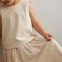 Dětská bavlněná sukně Liewood Padua béžová barva, mini