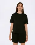 Tričko Organic Basics Soft Touch Boxy Tee Black