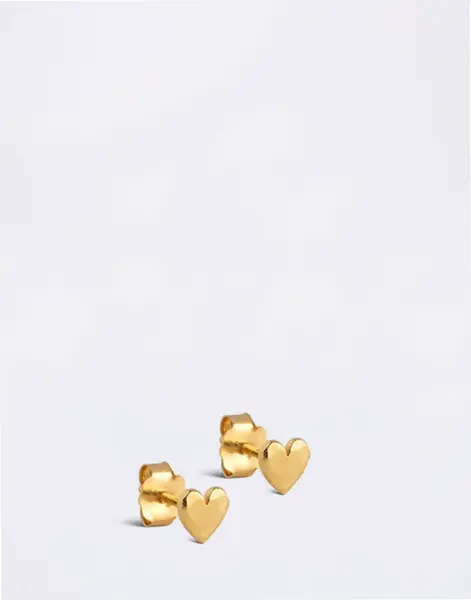 ENAMEL Copenhagen Studs, Heart 925S/GP/M