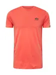ALPHA INDUSTRIES Tričko  melónová / čierna