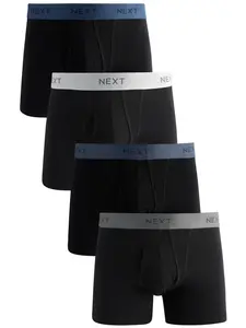 Next Boxerky  modrá / sivá / čierna