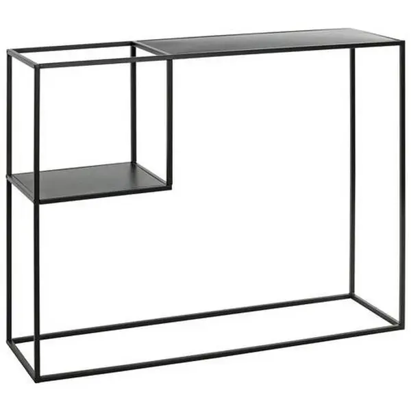 KONZOLOVÝ STOLEK, černá, kov, 100/30/80 cm