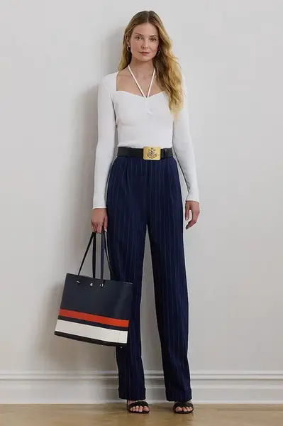 Vlněné kalhoty Lauren Ralph Lauren