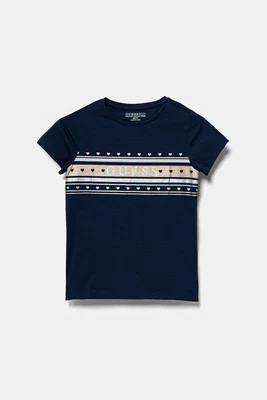 Dětské tričko Guess tmavomodrá barva, K5RI03 K6YW4