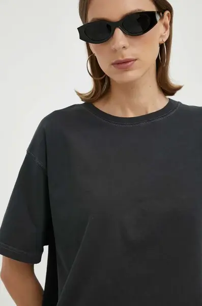 Bavlněné tričko American Vintage T-SHIRT DROIT MC COL ROND