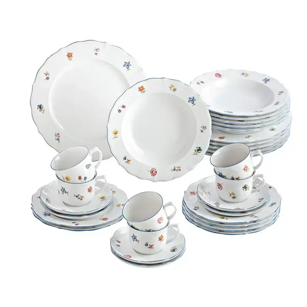 Seltmann Weiden KOMBINOVANÁ SOUPRAVA 30dílné, porcelán keramika