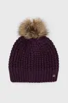 Čepice Helly Hansen fialová barva, z husté pleteniny