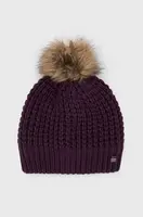 Čepice Helly Hansen fialová barva, z husté pleteniny