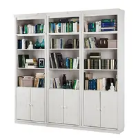 MID.YOU KNIHOVNA, bílá, barvy borovice, borovice, 223/222/34 cm