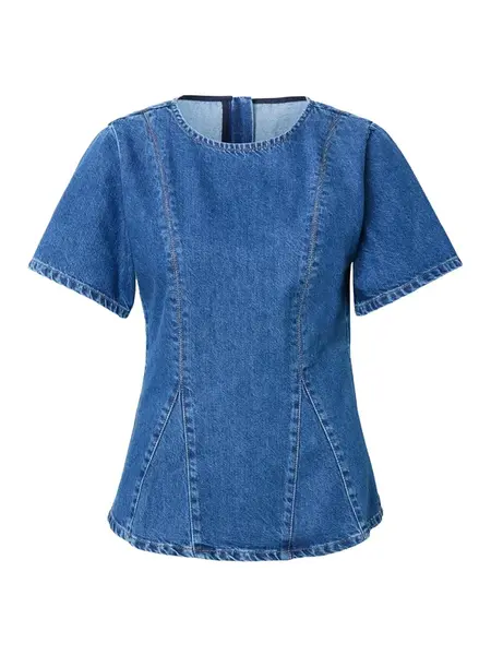 MSCH COPENHAGEN Tričko 'MSCHTurig Alena'  modrá denim