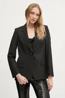 Blazer s příměsí vlny Sisley černá barva, 2C3DLW02J