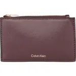 Calvin Klein FOIL LOGO TOP ZIP CARDCASE Dámska peňaženka, vínová, veľkosť