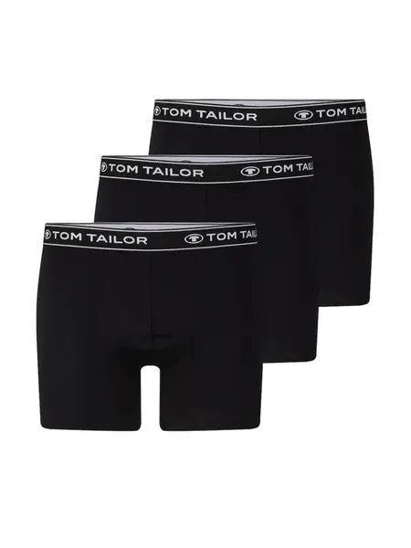 TOM TAILOR Boxerky  čierna / biela