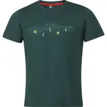 KILPI SPACER Pánské bavlněné tričko, tmavě zelená, velikost