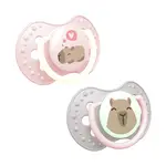 LOVI Dudlík silikonový dynamický capichill holka 6-18m 2 kusy