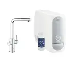 Grohe Blue Home - Dřezová baterie Connected s výsuvnou koncovkou, s chladícím zařízením a filtrací, chrom 31927001