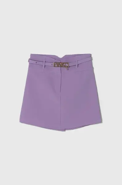 Dětská sukně Pinko Up fialová barva, mini